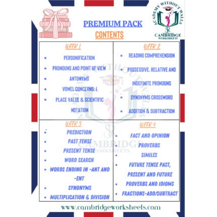 grade 6 premium pack cambridge worksheets