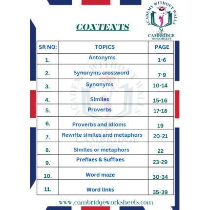 Vocabulary Pack Grade 6 work sheets for kids