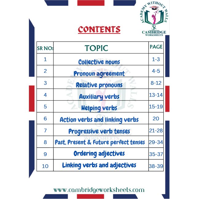 Grammar Pack Grade 4 cambridge work sheets for kids