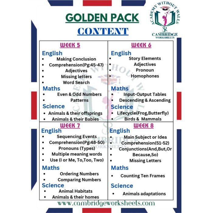 golden worksheets grade 1