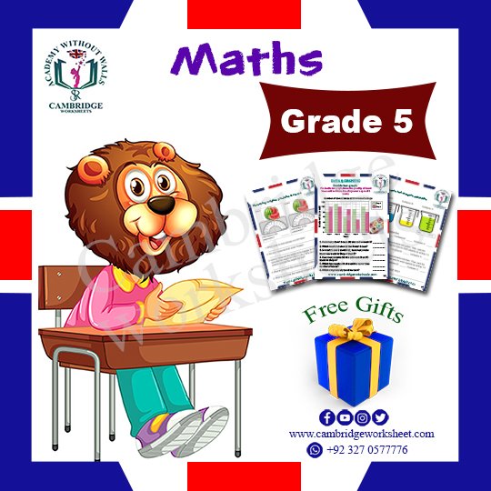 Maths Pack Grade 5 cambridge work sheets for kids