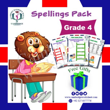 Spellings Pack Grade 4 cambridge work sheets for kids