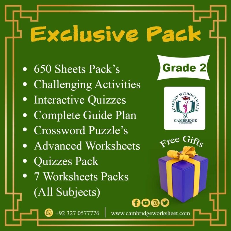 grade 2 exclusive cambridge worksheets