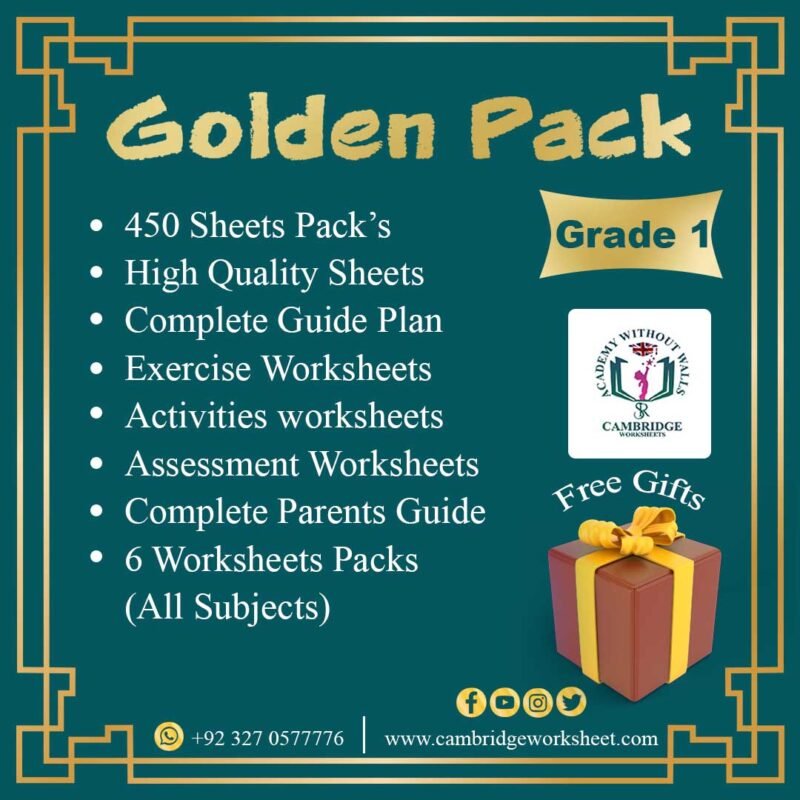 golden worksheets grade 1