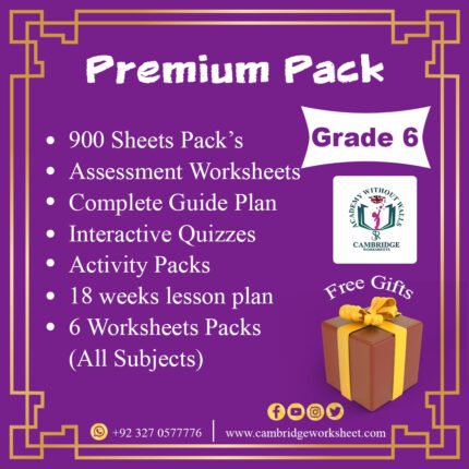 grade 6 premium pack cambridge worksheets