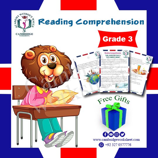 grade 3 reading comprehension cambridge worksheets