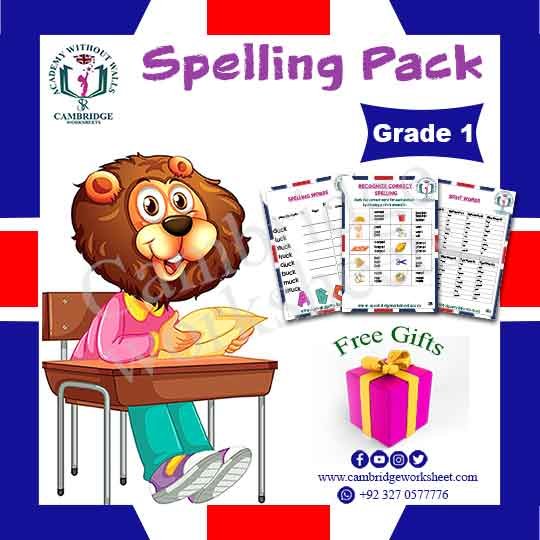 spellings worksheets grade 1