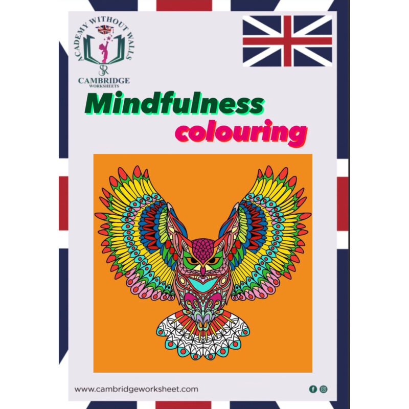 mindfulness coloring activity worksheets