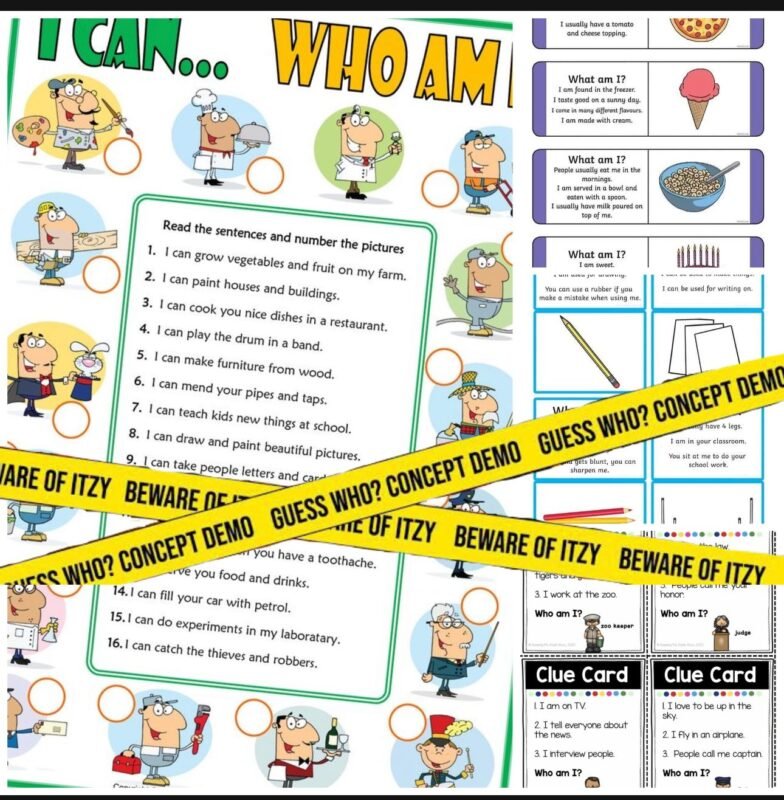 who i am activity worksheets