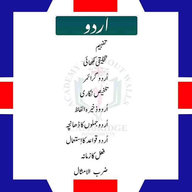 grade 3 urdu cambridge worksheets