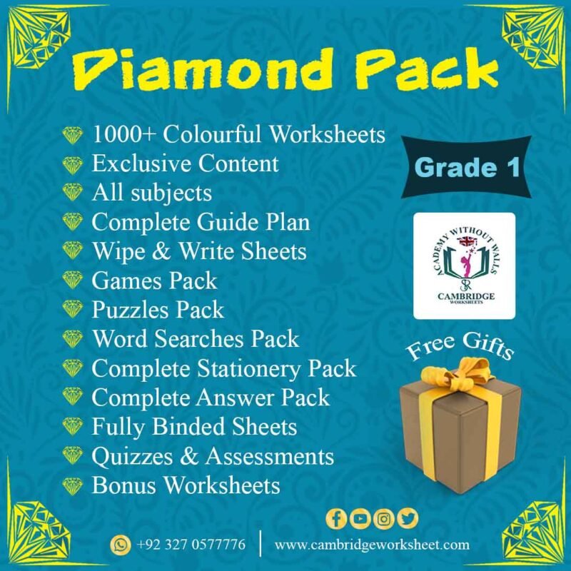 diamond worksheets grade 1