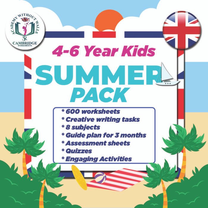 4-6 Years Kids Summer Pack work sheets for kids