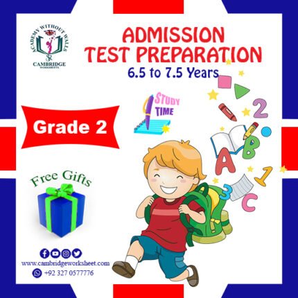 Admission Test Preparation Grade 2 work sheets for kids